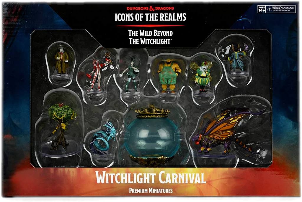 ダンジョンズ&ドラゴンズ D&D Icons of the Realms Premium Figures Witchlight Carnival WizKids 塗装済みミニチュア 10体セット 28-35mmスケール テーブルトップRPG プレミアム樹脂製フィギュア