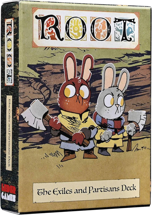 ボードゲーム Root Exiles and Partisans デッキ ボードゲーム愛好家向け 非対称戦略拡張デッキ 新たな派閥とカード追加 戦略プレイ 家族友人 集まり ゲームナイト 最適 非対称ゲーム魅力 笑い声 緊張感 戦略的思考 