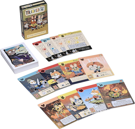 ボードゲーム Root Exiles and Partisans デッキ ボードゲーム愛好家向け 非対称戦略拡張デッキ 新たな派閥とカード追加 戦略プレイ 家族友人 集まり ゲームナイト 最適 非対称ゲーム魅力 笑い声 緊張感 戦略的思考 