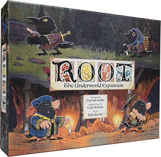 ボードゲーム拡張セット Root The Underworld Expansion Underground Duchy Corvid Conspiracy 新派閥 戦略性拡張 Mountain Map Lake Map 地下公国 カラス一族 英語版 日本語説明書なし