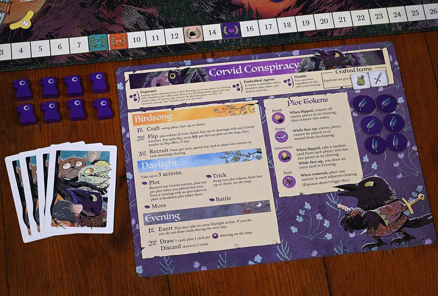 ボードゲーム拡張セット Root The Underworld Expansion Underground Duchy Corvid Conspiracy 新派閥 戦略性拡張 Mountain Map Lake Map 地下公国 カラス一族 英語版 日本語説明書なし