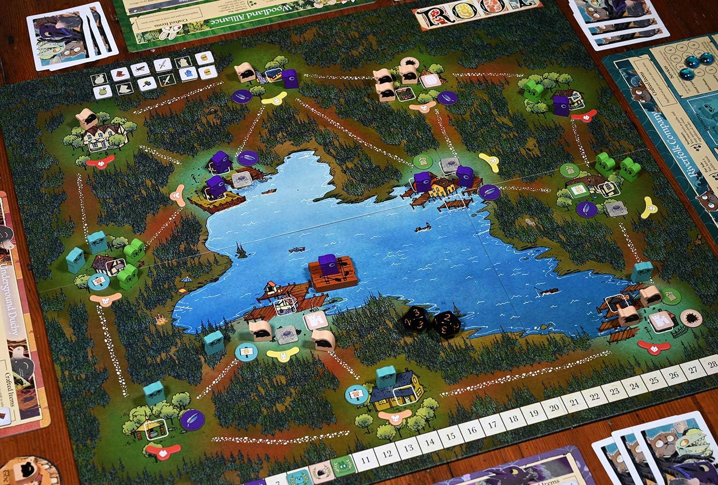 ボードゲーム拡張セット Root The Underworld Expansion Underground Duchy Corvid Conspiracy 新派閥 戦略性拡張 Mountain Map Lake Map 地下公国 カラス一族 英語版 日本語説明書なし