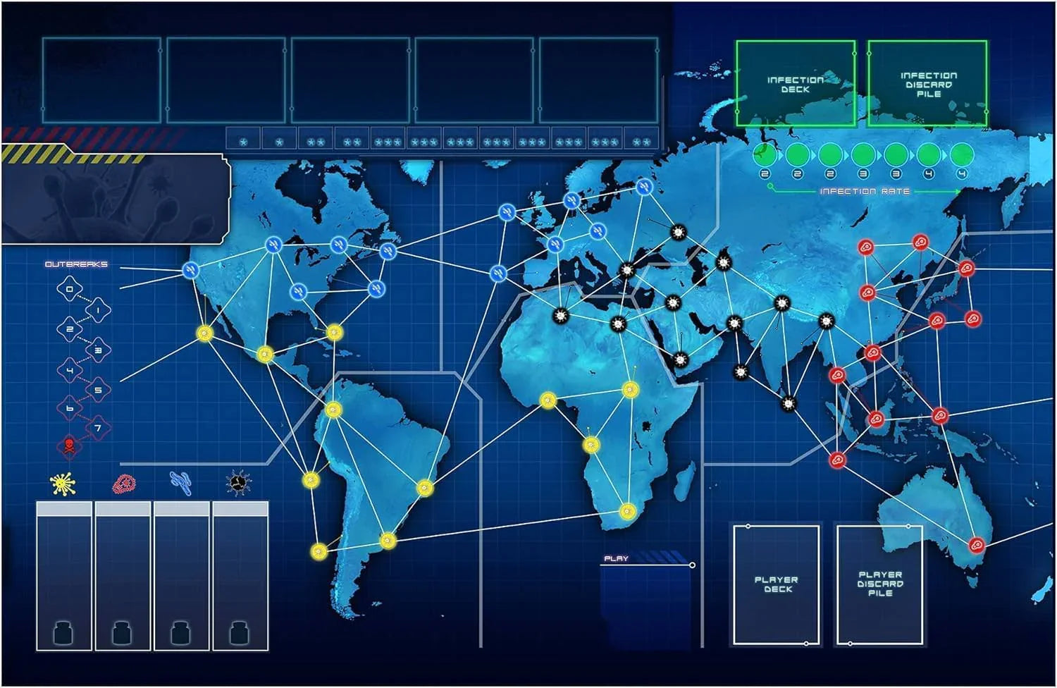 ボードゲーム Pandemic Legacy Season 1 Red パンデミック 世界的な人気協力型キャンペーンゲーム ブランド 専門家チーム 疫病対策 世界各地移動研究ステーション建設治療開発 非常に高い没入感