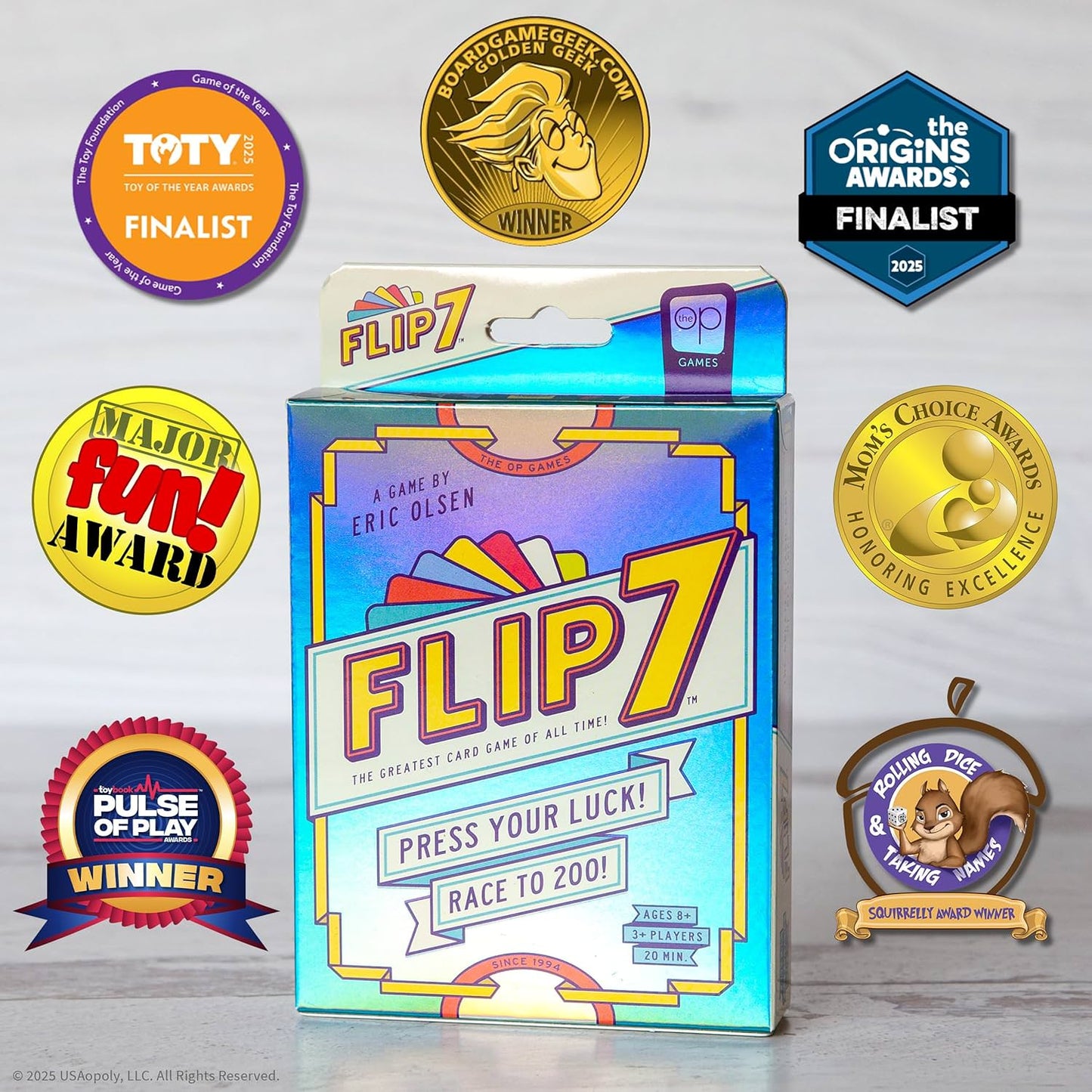 Flip Seven [The excitement over a card that will decide your fate] A fun psychological game, nominated for the German Game of the Year award 