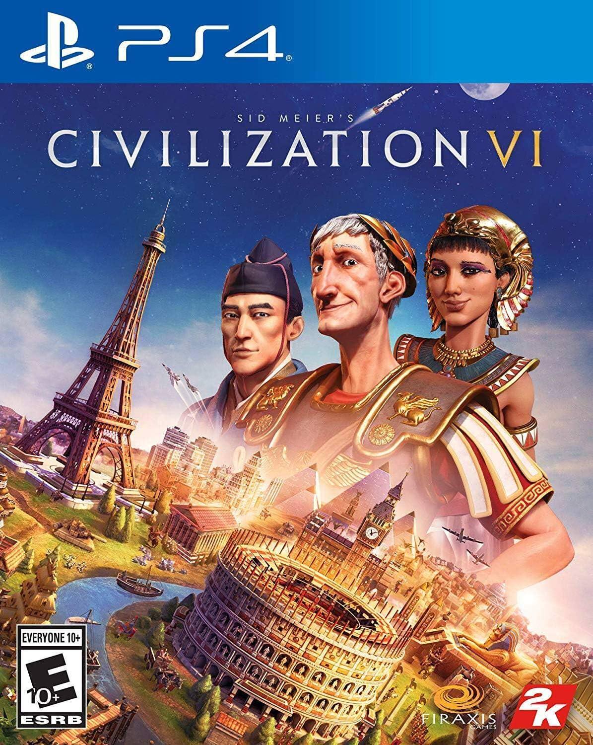 ゲーム PS4 シドマイヤーズ シヴィライゼーション VI 2K Games Fireaxis Games 歴史試練耐久 帝国築造 4X ターン制ストラテジー 都市アンスタック文化宗教軍事技術多彩指導者多様プレイ 並行輸入品