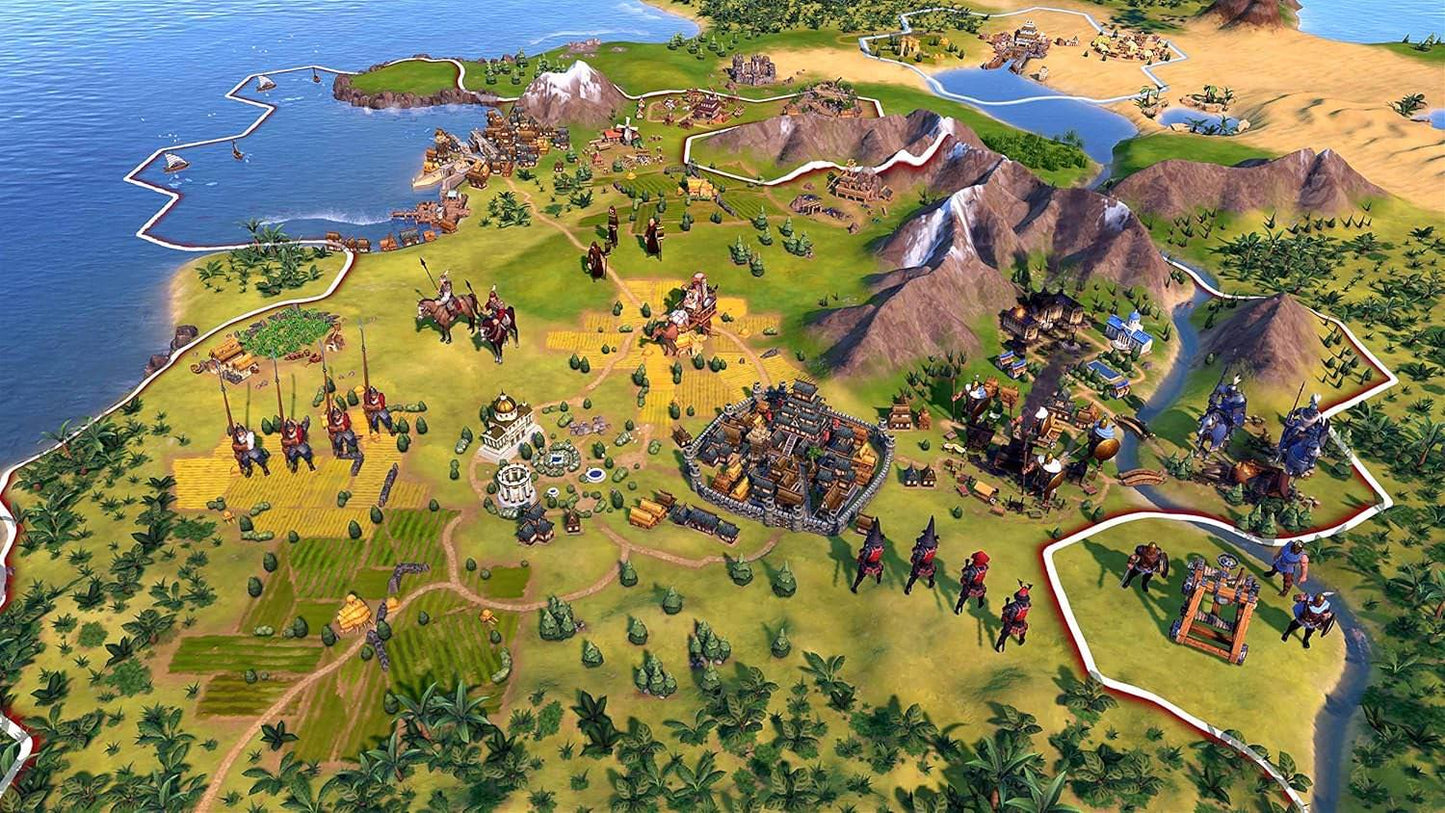 ゲーム PS4 シドマイヤーズ シヴィライゼーション VI 2K Games Fireaxis Games 歴史試練耐久 帝国築造 4X ターン制ストラテジー 都市アンスタック文化宗教軍事技術多彩指導者多様プレイ 並行輸入品