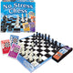 ボードゲーム No Stress Chess ノーストレスチェス イラスト付きカード 両面ゲームボード アクションカード使用 簡単習得段階的移行 初心者上級者対応 戦略的思考育成論理的思考強化幅広い年齢対象親子友達独学対応 英語版 日本語説明書なし