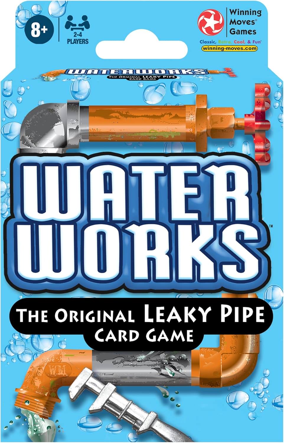 ボードゲーム ウィニングムーブズ Winning Moves Waterworks Classic パイプライン 戦略 リーキーパイプ 1970年代 2人-4人 8歳以上 バルブ 注ぎ口 水道システム 完成