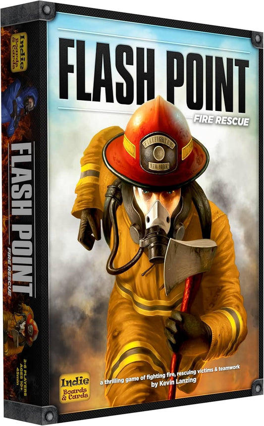 ボードゲーム Flash Point Fire Rescue 協力型 消防士 アクションゲーム チーム戦略 命の救助 火災進行 リスク管理 エキスパート版 難易度調整 多人数対応 45分プレイ 10歳以上対応 英語版 日本語説明書なし