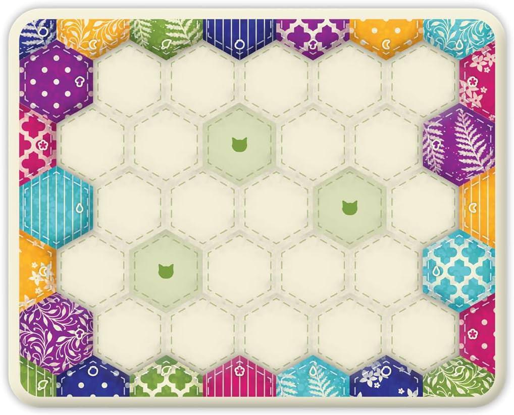 ボードゲーム Calico パッチワーク 猫かわいい Calico シンプルルール 戦略タイル配置 ゲーム 家族友人向け 108枚パッチタイル 80個猫トークン 52個ボタントークン デザイン目標タイル搭載 プレイ時間30-45分英語版 日本語説明書なし