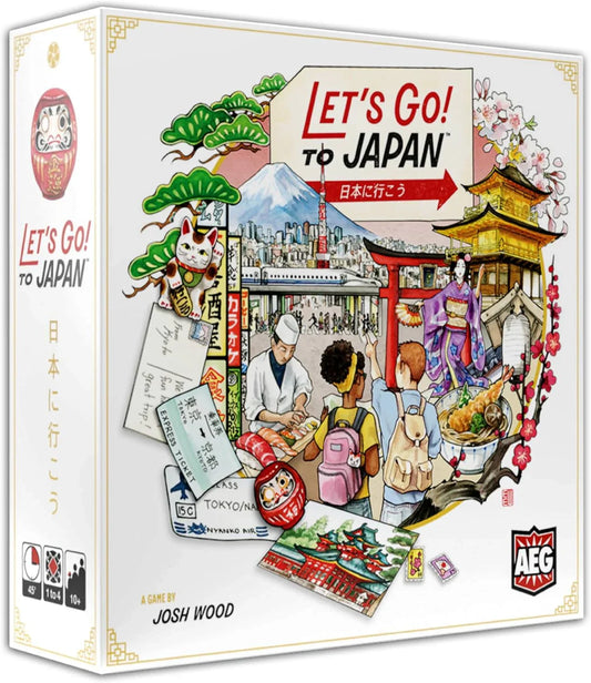 ボードゲーム Let's Go To Japan 日本旅行 戦略的 AEG 東京 京都 旅程 1週間 160枚 カード 1人-4人 45分 10歳以上 英語版 日本語説明書なし