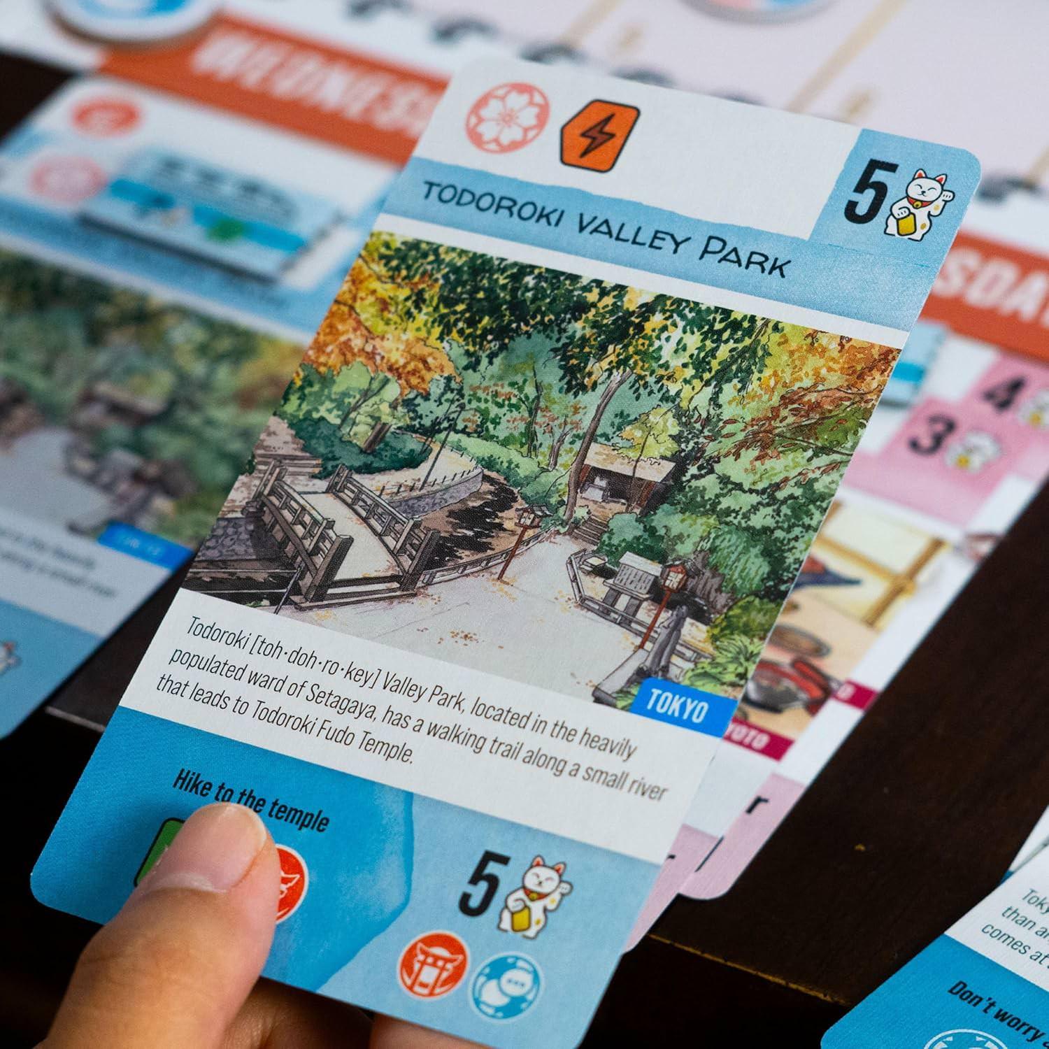 ボードゲーム Let's Go To Japan 日本旅行 戦略的 AEG 東京 京都 旅程 1週間 160枚 カード 1人-4人 45分 10歳以上 英語版 日本語説明書なし