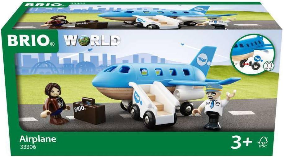 知育玩具 ブリオ 木製 飛行機トレイン ブリオ 老舗メーカーの高品質木製玩具 創造力と学びを促進する温かみのある木の質感 安全設計で小さな手にも優しい設計 洗練されたシンプルデザインで遊びながら手先器用さ協調性 並行輸入品