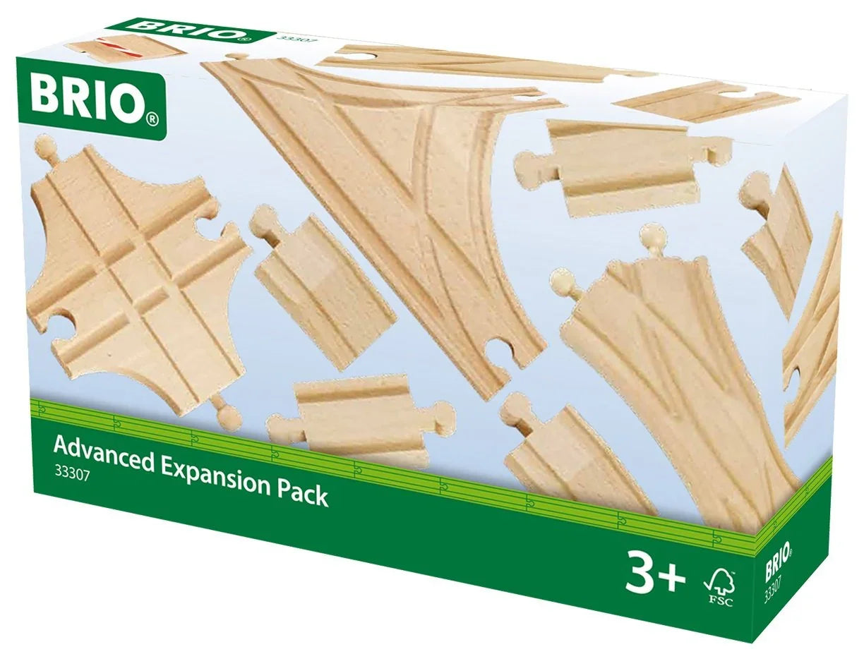 木製レール BRIO World ポイントレール拡張セット 33307 BRIO 創造力育む11ピース 多彩なレールパーツ 3歳以上対応 FSC認証ブナ材使用 高品質プラスチック 安全基準徹底 鉄道ネットワーク設計自在 伝統と耐久性互換性確保