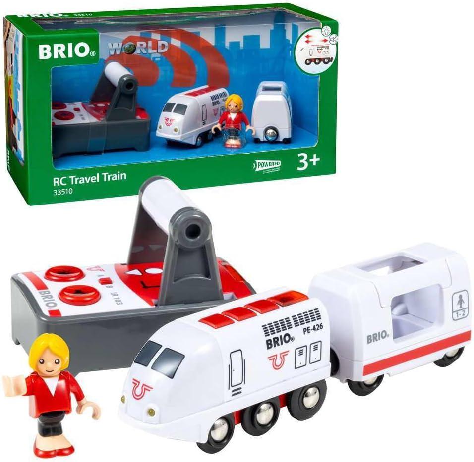 アウトレット品 知育玩具 BRIOリモートコントロールトラベルトレイン 33510 BRIO 36か月以上対応 木製レール遊び対応 高品質耐久性安全設計 操作簡単前進後退ライトサウンド搭載 複数周波数切替可能 互換性IKEA無印良品対応