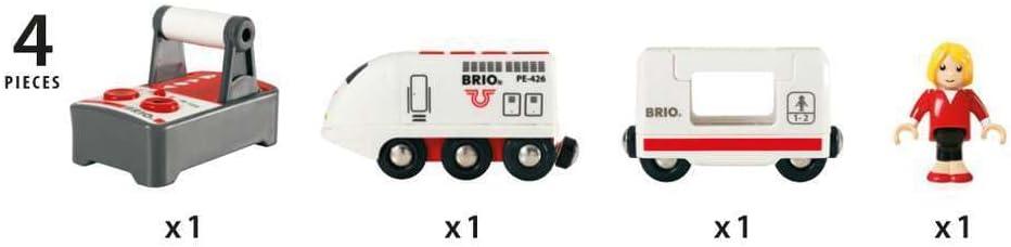 知育玩具 BRIOリモートコントロールトラベルトレイン 33510 BRIO 36か月以上対応 木製レール遊び対応 高品質耐久性安全設計 操作簡単前進後退ライトサウンド搭載 複数周波数切替可能 互換性IKEA無印良品対応 手先運動能力向上想像力育成