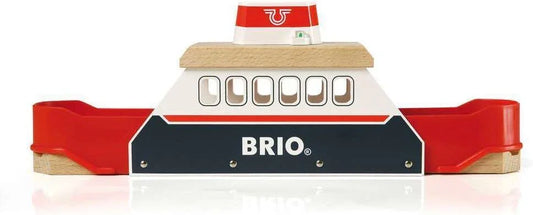 アウトレット品 木製おもちゃ フェリーシップ BRIO WORLD スウェーデン伝統ブランド 高品質ヨーロッパ産ブナ材 音と光のライトとサウンド機能付き ドッキングトラック2台付属 港で列車を運ぶ冒険ある遊び 3歳以上対象 幅広い想像力育成