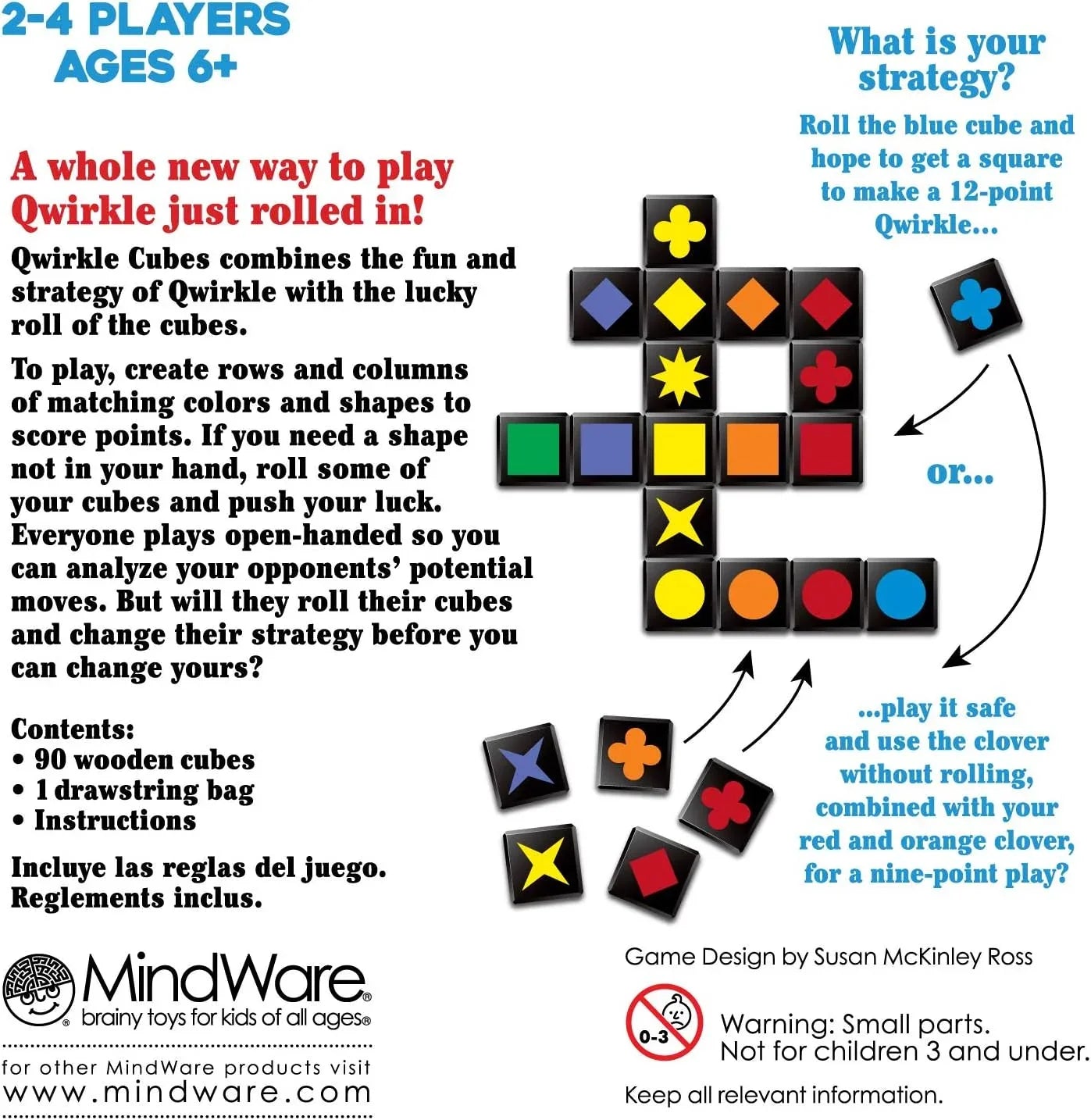 ボードゲーム Qwirkle Cubes クワークルキューブ 世界的賞受賞戦略的木製キューブ90個ダイスシステム搭載手札オープン新ルール家族向け知育玩具6歳以上 2人から4人対応 パーティーゲーム 幅広い年齢層対応 