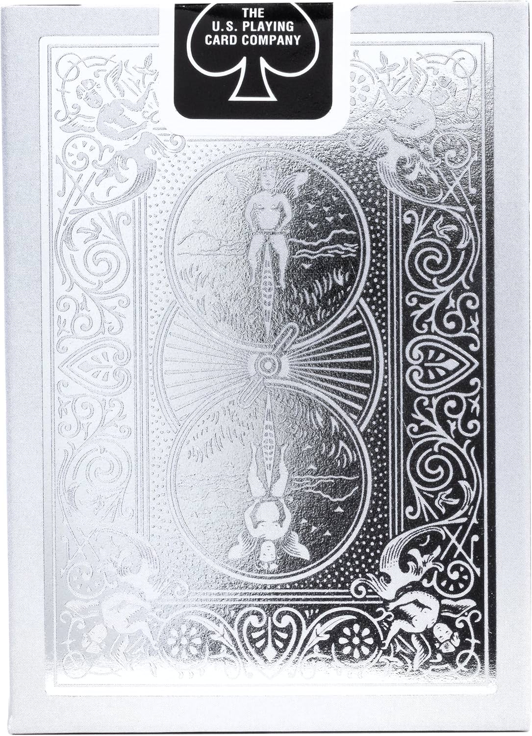 トランプ Bicycle Metalluxe Silver Playing Cards Premium Metal Foil プレミアム品質カードストック 金属箔メタルフォイル加工 ポーカーサイズ ジョーカー2枚 エアクッションフィニッシュ マジック対応