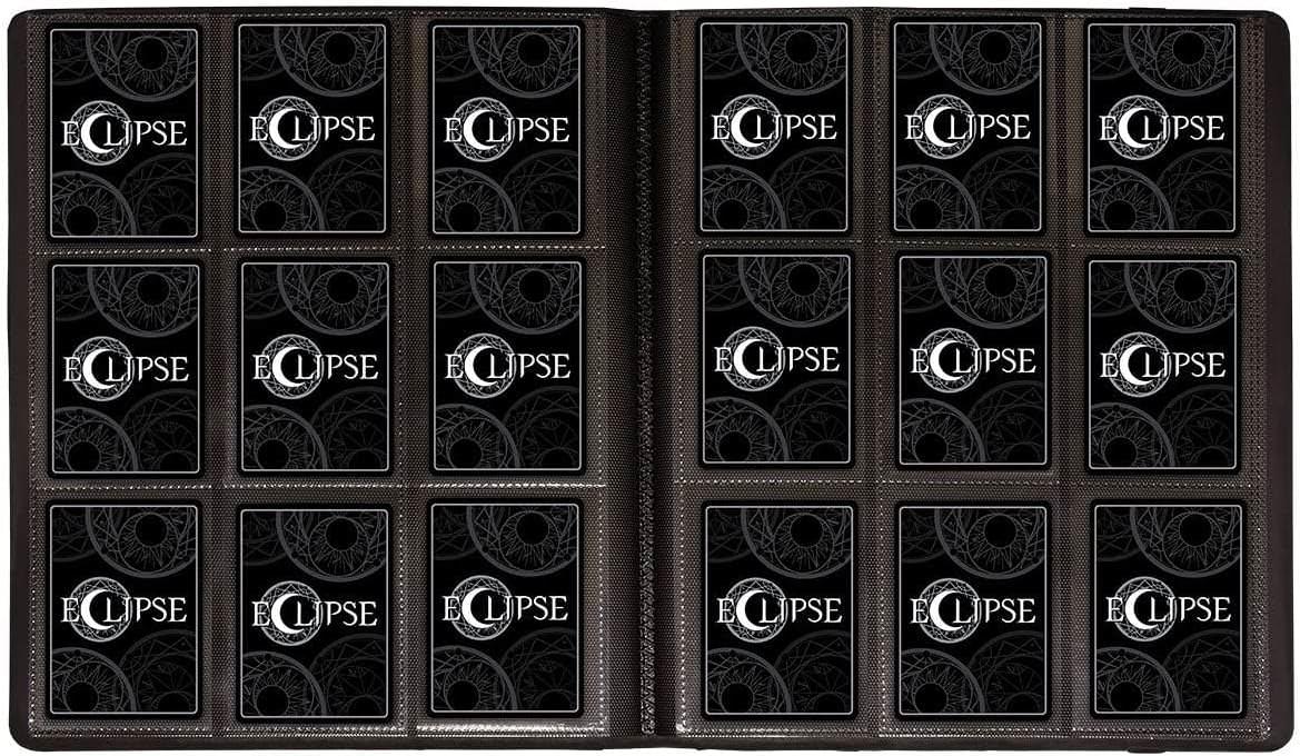 トレーディングカードバインダー Ultra Pro 9ポケット エクリプス スカイブルー PROバインダー 360枚収納 両面収納 横入れスリム設計 長期保存対応 非PVC素材 安全保護 滑り止め加工 ゴムストラップ付き カードコレクション整理