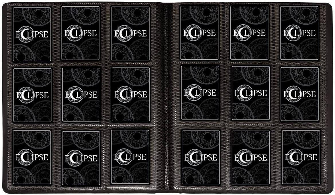トレーディングカードアクセサリー Ultra Pro 9ポケット Eclipse ライムグリーン PROバインダー Ultra Pro 非PVC無酸性素材 横入れサイドローディングポケット 360枚収納可能 20ページ仕様 強伸縮性ストラップ付き カード保護