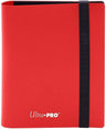 トレーディングカードバインダー Ultra Pro ー 2-Pocket Eclipse Apple Red PRO-Binder コレクター向け高品質収納アイテム 横入れ式カードポケット安全固定 PVCフリー酸無素材 80枚収納対応伸縮留め具付き