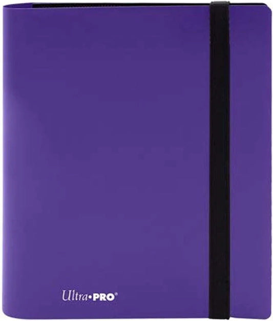 トレーディングカードバインダー Ultra Pro Eclipse 4-Pocket PRO-Binder 高品質非PVC素材 両面収納160枚対応 エンボス加工滑り落ち防止 横入れ設計ゴムバンド付き