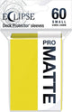 デッキプロテクタースリーブ Eclipse Matte Small Sleeves Lemon Yellow Ultra PRO スモールサイズカード専用 遊戯王 ヴァンガード デジモンTCG対応 62mm×89mm 60枚入り 不透明バック ChromaFusion テクノロジー マット仕様