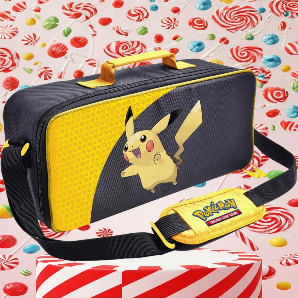 キャリングケース ポケモンカードゲーム Sac Valise de Luxe Pokemon Pikachu Ultra Pro デラックス 収納力5モジュール式インサート対応 耐久性高い生地 使用 肩負担軽減調節可能ショルダーストラップ付き 大会対戦向け便利アイテム 並行輸入品