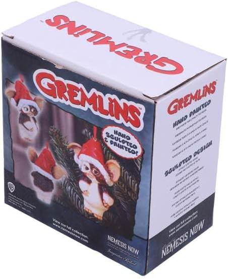 クリスマス オーナメント グレムリン ギズモ サンタハット Nemesis Now 手塗り 高品質 ポリレジン製 クリスマスツリー インテリア フェスティブ デコレーティブ モグワイ 13.5cm 高さ 約 幅 13cm 奥行き 8cm 映画 正規ライセンス
