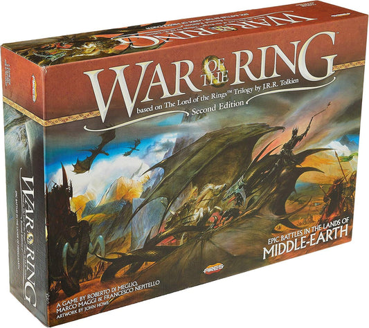 ボードゲーム War of the Ring Second Edition フランチェスコネピテッロ マルコマッジ ロベルトディメグリ 指輪物語 中つ国 戦略 2人から4人 プレイ可能 豊富なフィギュア コンポーネント 政治トラック英語版 日本語説明書なし