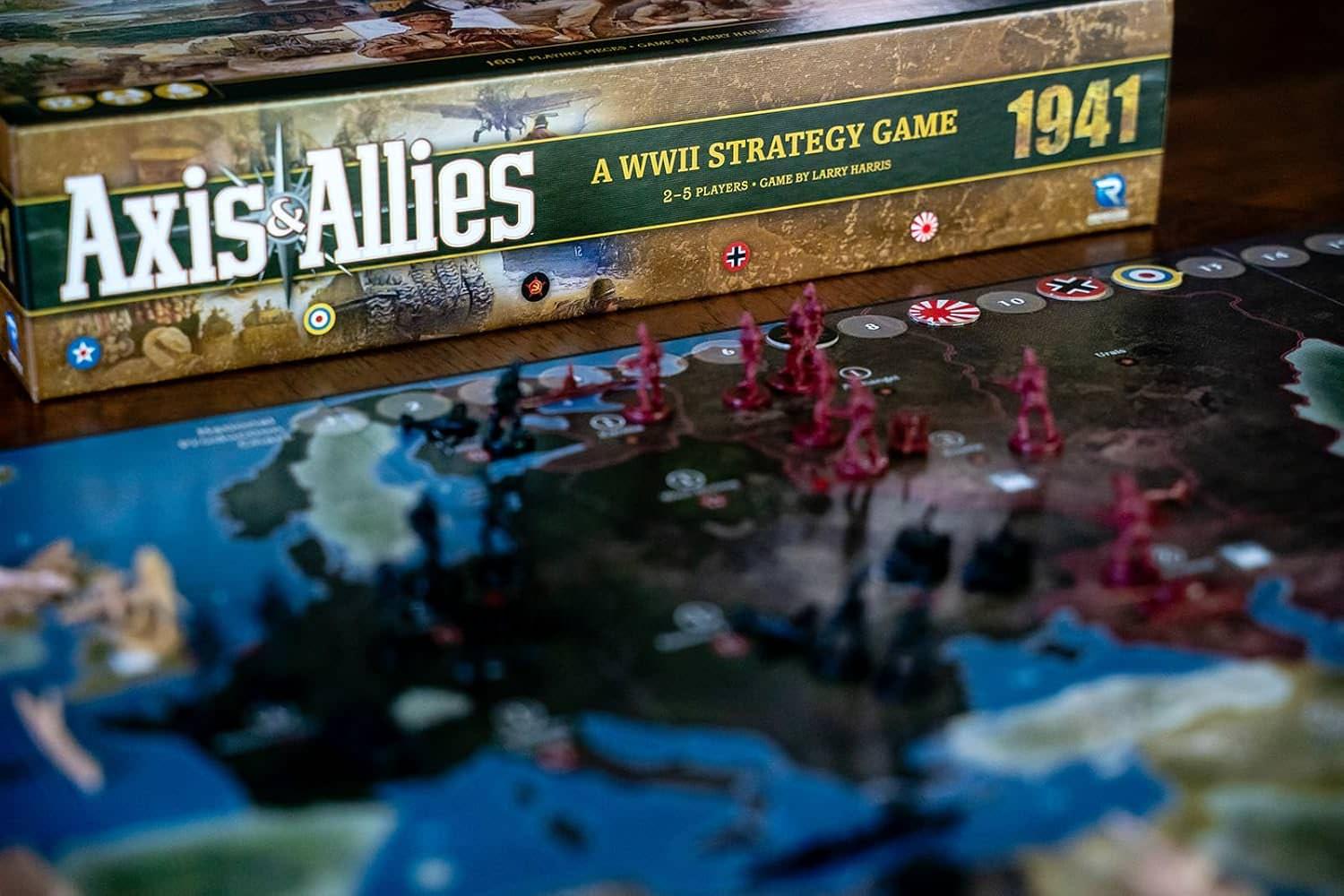 戦略級戦争ボードゲーム Axis Allies 1941 Second Edition 第二次世界大戦 2-5人用 歴史戦略ゲーム 160体プラスチック製ミニチュア 新デザイン彫刻ユニット 英語版 日本語説明書なし