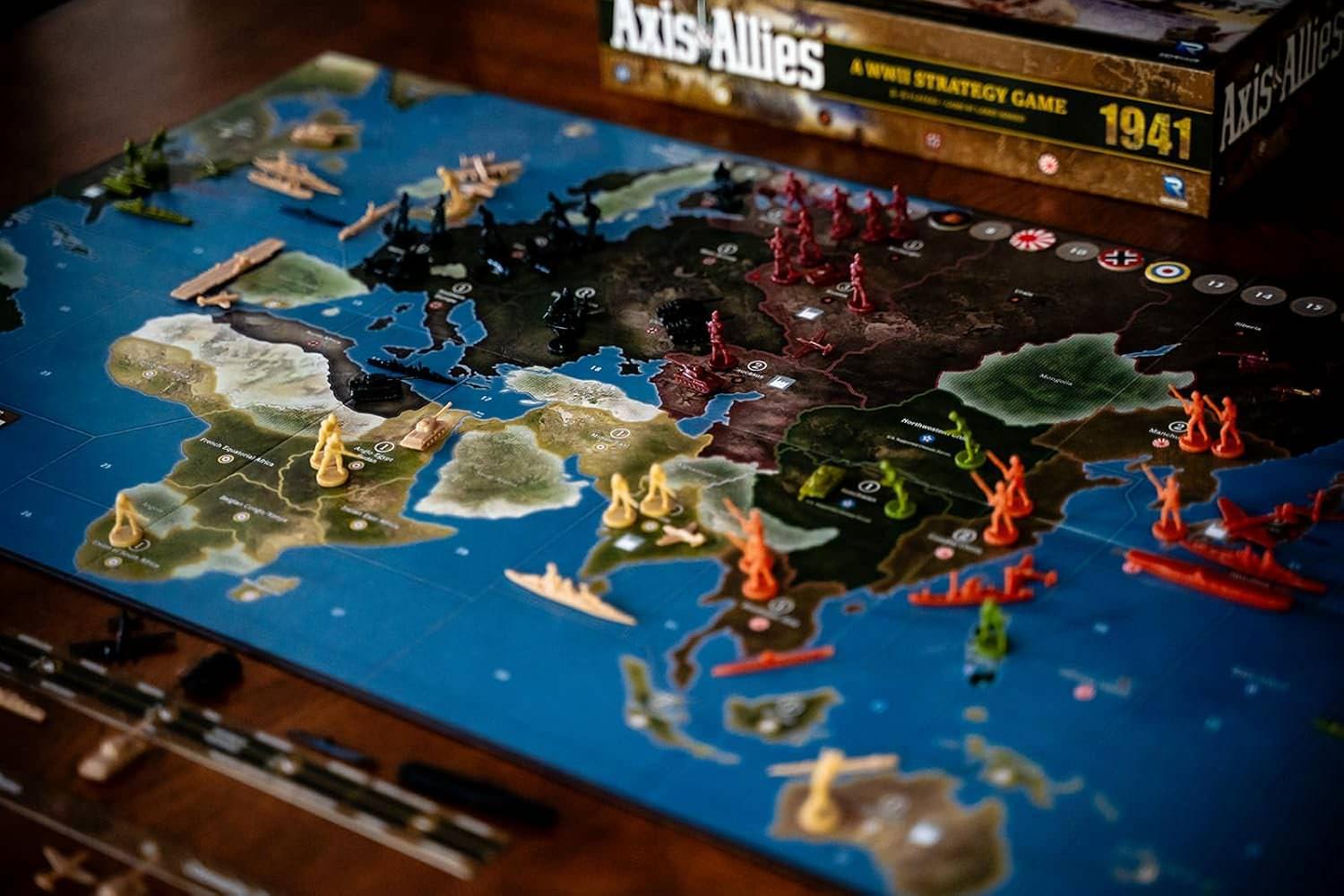 戦略級戦争ボードゲーム Axis Allies 1941 Second Edition 第二次世界大戦 2-5人用 歴史戦略ゲーム 160体プラスチック製ミニチュア 新デザイン彫刻ユニット 英語版 日本語説明書なし