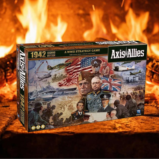 Axis Allies 1942 Second Edition World War II Strategy Board Game for 2-5 Players, Strategy Simulation, Historical Game, 410 Plastic Pieces, 40-Inch Large Board