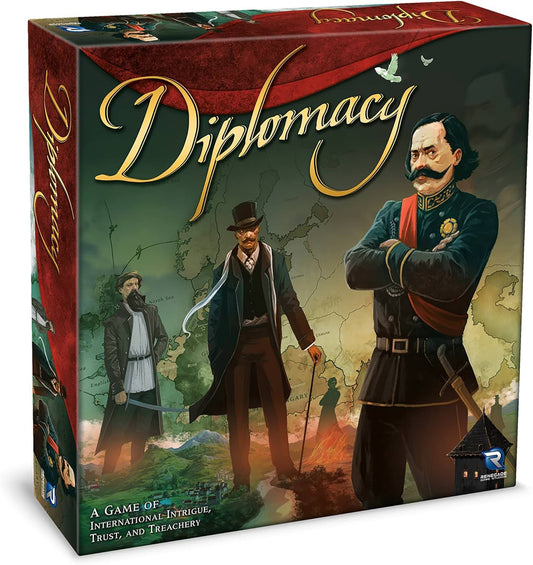 ボードゲーム Diplomacy ディプロマシー Renegade Game Studios 戦略 交渉 裏切り 2-7人 12歳以上 4時間 木製ミープル140個 クイックスタートルール 外交 同盟 20世紀ヨーロッパ列強 サイコロ不使用