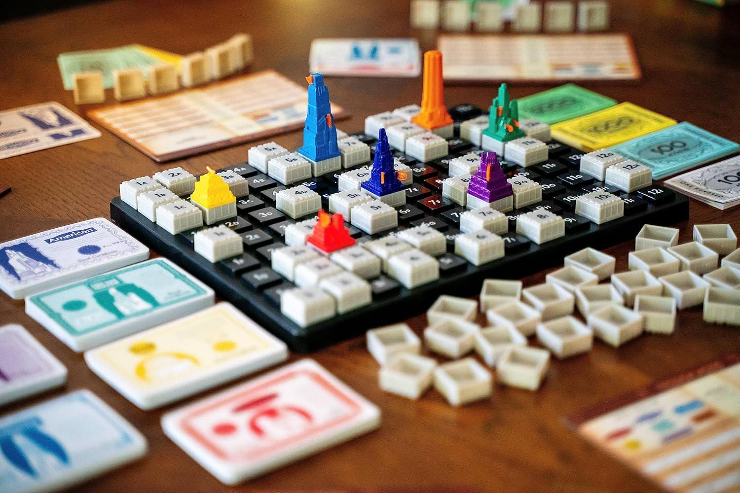 ボードゲーム Acquire 名匠シドサクソン 不動産戦略の傑作 高品質プラスチック製ゲームボード ビルディングタイル 株式売買 合併戦略 株券 株主情報カード タイクーンモード クラシックモード 投資利益最大化英語版 日本語説明書なし