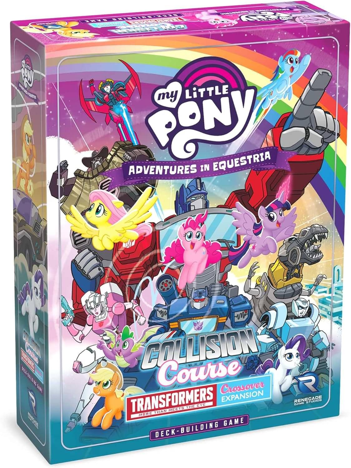 ボードゲーム My Little Pony Deck-Building Game Collision Course a Transformers Crossover Expansion ハズブロ エクエストリアとサイバトロンの融合 新戦略性 エネルゴ利用 強力タッグ チームデッキ構築 1-4人対象英語版 日本語説明書なし