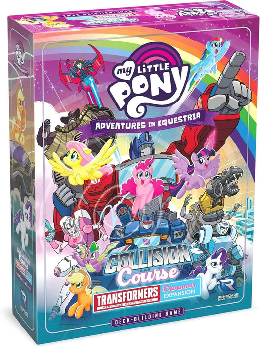 ボードゲーム My Little Pony Deck-Building Game Collision Course a Transformers Crossover Expansion ハズブロ エクエストリアとサイバトロンの融合 新戦略性 エネルゴ利用 強力タッグ チームデッキ構築 1-4人対象英語版 日本語説明書なし