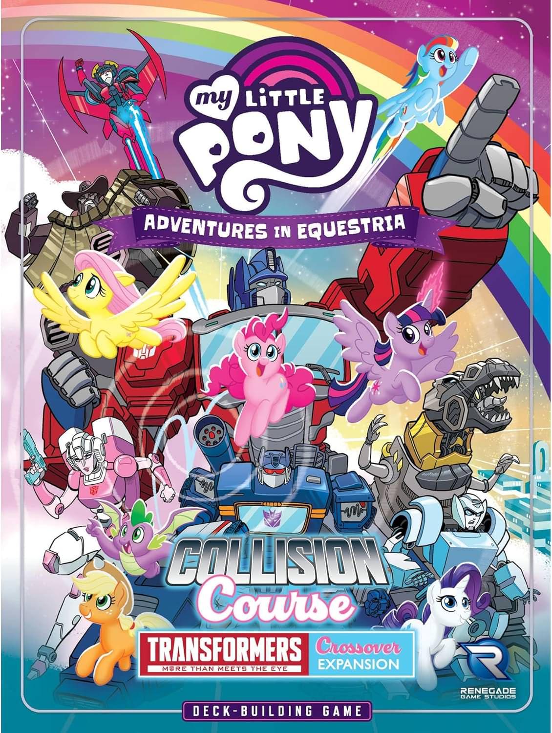 ボードゲーム My Little Pony Deck-Building Game Collision Course a Transformers Crossover Expansion ハズブロ エクエストリアとサイバトロンの融合 新戦略性 エネルゴ利用 強力タッグ チームデッキ構築 1-4人対象英語版 日本語説明書なし