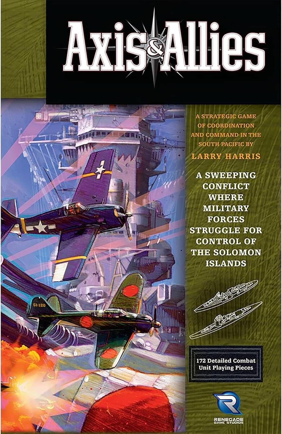 ボードゲーム Axis Allies Guadalcanal 太平洋戦争 太平洋戦線 ソロモン諸島 1942年8月 戦略ゲーム 2人用 アメリカ軍 日本軍 戦術指揮 170個以上 プラスチック製 ミニチュア 飛行場トークン 損傷トークン 最新ルールブック英語版 日本語説明書なし