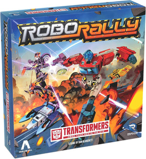 ボードゲーム ロボラリー：トランスフォーマー Renegade Game Studios リチャード・ガーフィールド 戦略レーシング プログラミング 変形システム SF レース オプティマスプライム メガトロン 2人から6人 45分から90分