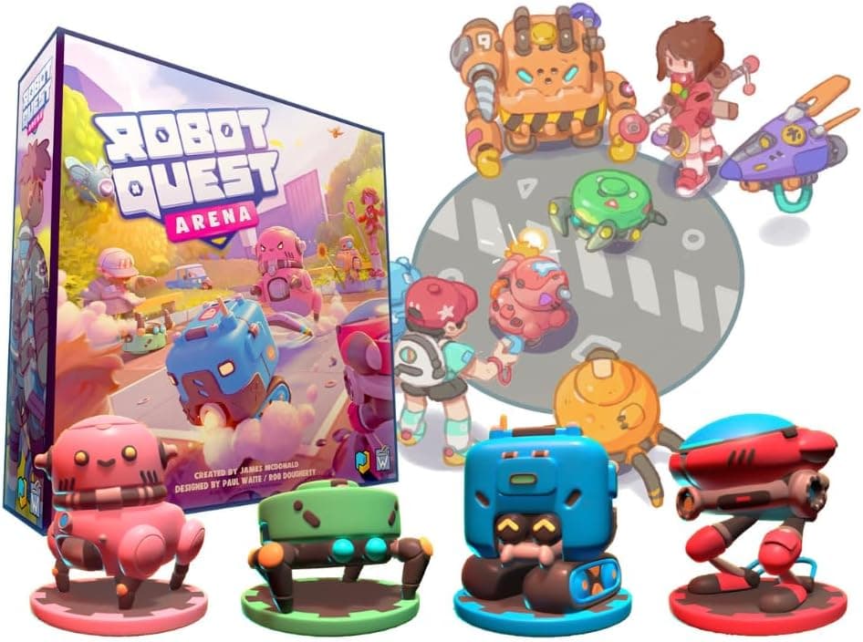 ロボット・クエスト・アリーナ【負けても即復活！脱落者ゼロの熱狂】新感覚のデッキ構築ボードゲーム