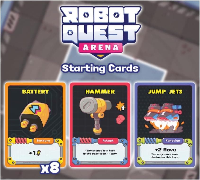 ロボット・クエスト・アリーナ【負けても即復活！脱落者ゼロの熱狂】新感覚のデッキ構築ボードゲーム