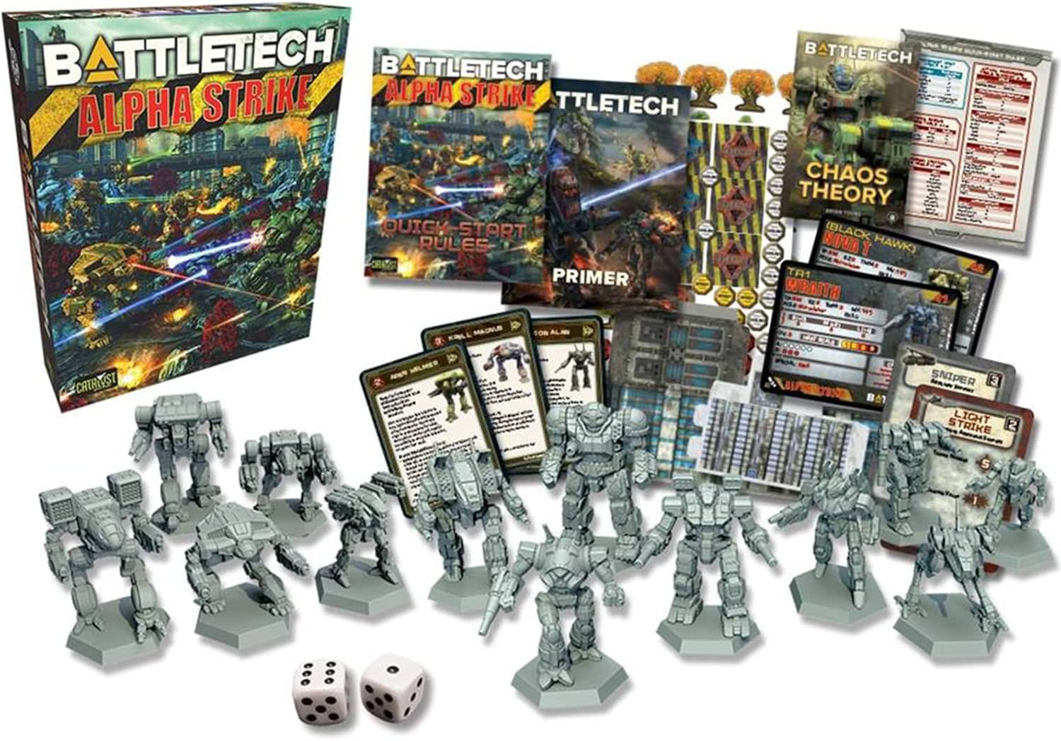 テーブルトップミニチュアゲーム BattleTech: Alpha Strike Box Set Catalyst Game Labs 32世紀の機械化戦闘 巨大戦闘兵器バトルメック 13体完全組み立て済みミニチュア スピーディー小競り合いルール