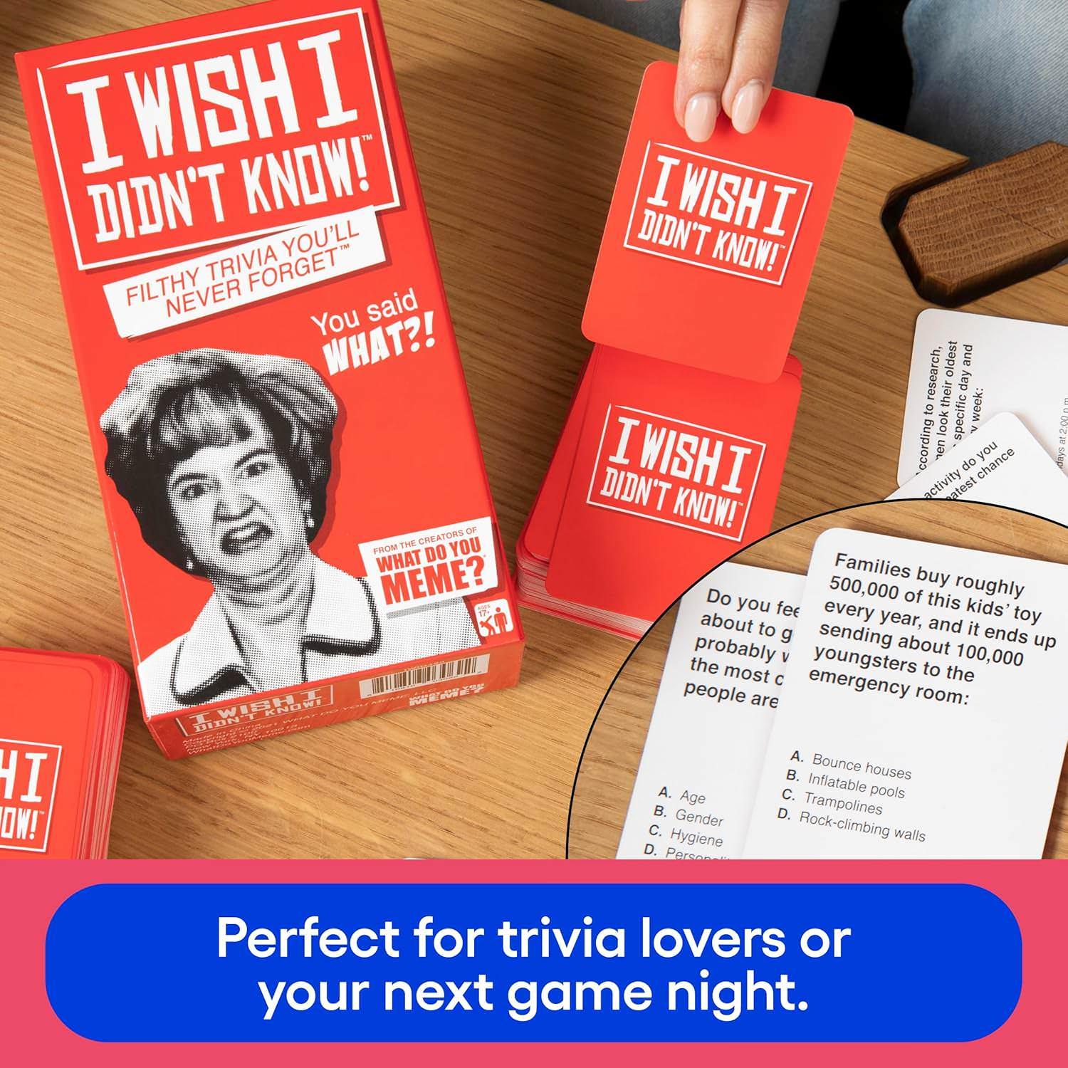 パーティーゲーム トリビアカードゲーム What Do You Meme? 500枚の多彩なトリビアカード プレミアム厚紙 光沢仕上げ 高耐久コンパクトボックス 2人から最大20人 17歳以上向け 知的エンターテイメント 最短20分で完結 