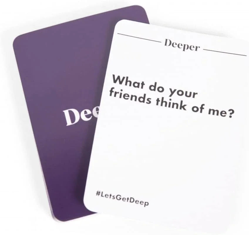 コミュニケーションカードゲーム Let’s Get Deep Aussie Edition 500枚質問カード カップル向け対話型パートナー関係深化ゲーム 心温まる絆発見 友人対応 英語表記 17歳以上推奨 デート会話促進 長年付き合い新発見 