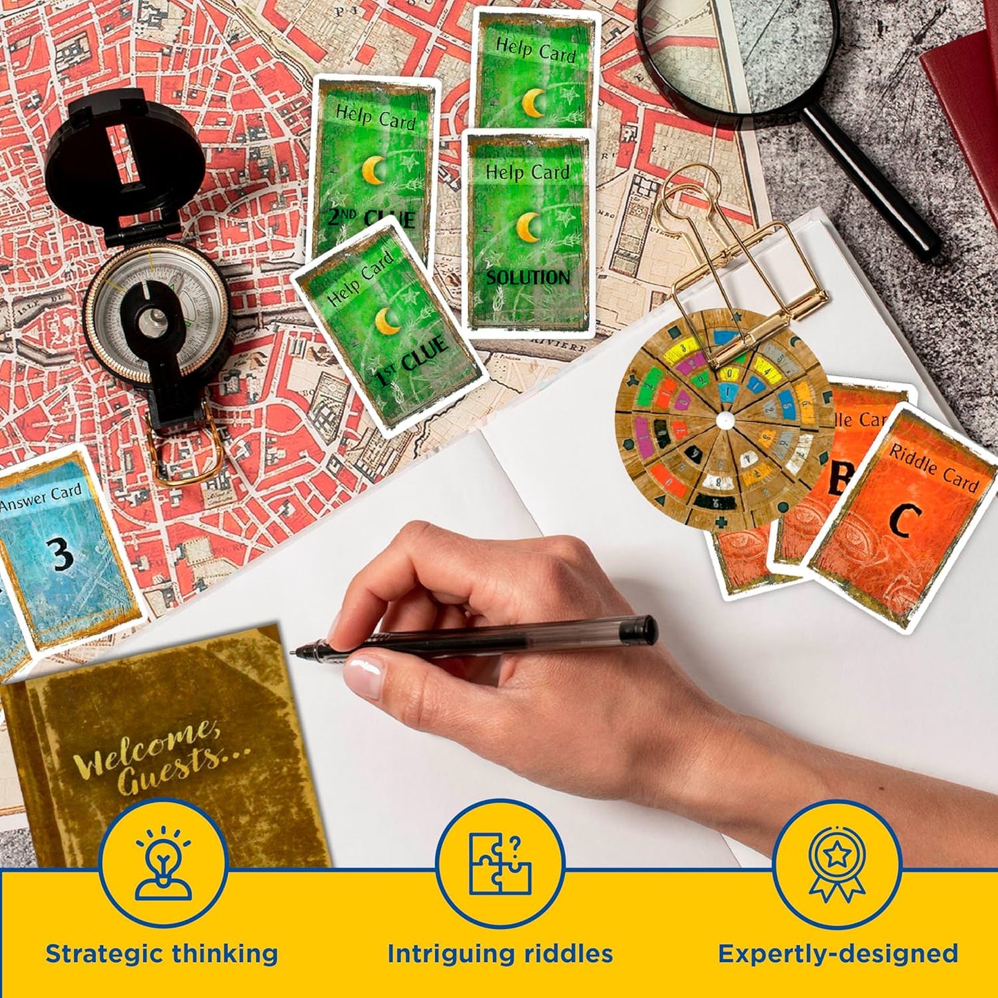 ボードゲーム Exit The Abandoned Cabin エグジット 廃墟の山小屋 Thames Kosmos ドイツ年間ゲーム大賞受賞 エスケープルーム体験 協力型謎解き ワンタイムプレイシステム 1-4名用 60-120分 12歳以上 脱出ゲーム 革新的