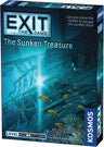 エスケープルーム体験ゲーム Exit The Sunken Treasure エグジット 沈没船の宝 Thames Kosmos 深海冒険謎解き 協力型 難易度2 10歳以上 1-4人 60-120分 一回限り アンプラグド チームワーク 推理 創造性 財宝 リアルタイム