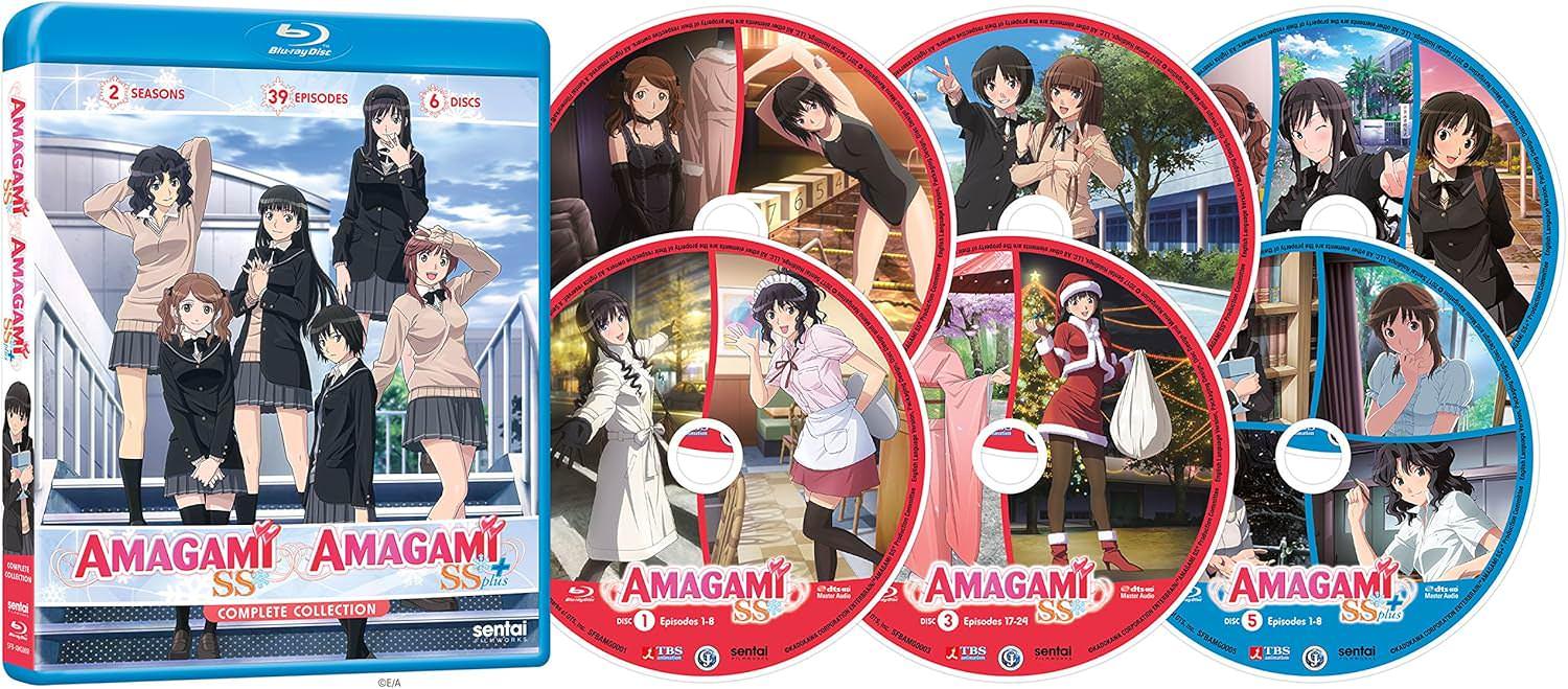 Blu-ray Amagami SS and Amagami SS+ Complete Collection Blu-ray BOX 高画質高音質 マルチルート 恋愛シミュレーションアニメシリーズ 平池芳正監督 小林智樹監督 全37話収録 スペシャルエピソード 
