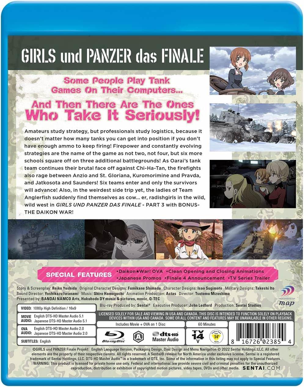 Blu-ray ガールズ＆パンツァー 最終章 第3話 バンダイナムコアーツ 戦車道 熱い戦い 成長の軌跡 高精細1080p 高品質音響 DTS-HD Master Audio 5.1 試合対戦 激戦 収録特典多数 日本版プロモーション映像 クリーンオープニング 